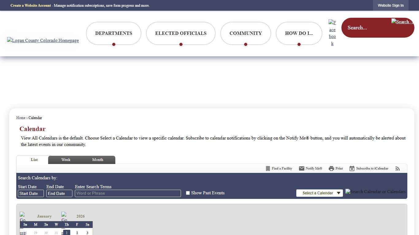Calendar • Main Calendar